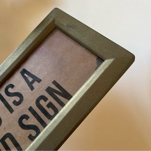 This is a good sign metal frame rectangular art 12” - Picture 7 of 11